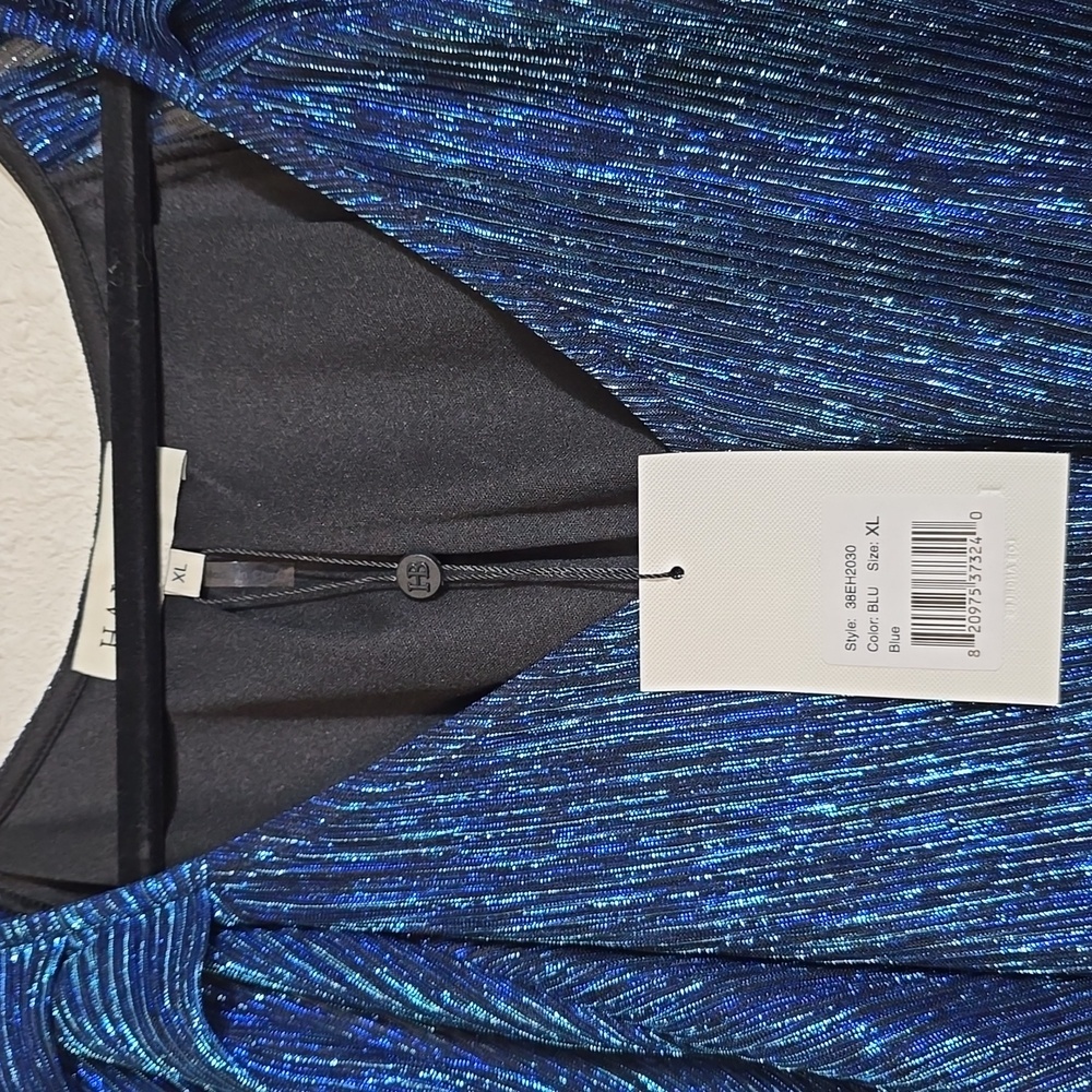 Capucine Lurex Crinkle Mesh Top - Picture 2 of 5